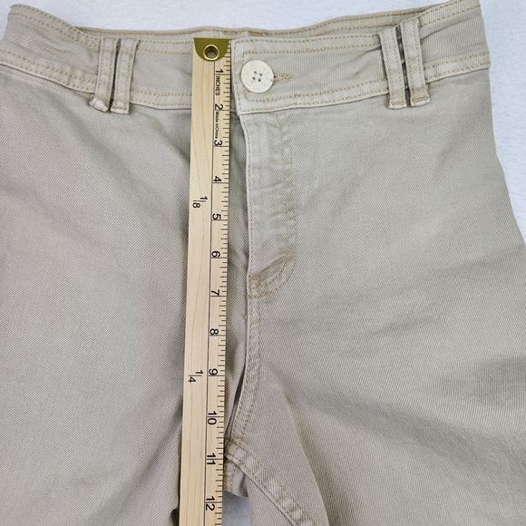 Zara High Rise Marine Wide Leg Raw Hem Pants Girls Juniors Size 13-14 Adjustable - Picture 12 of 16